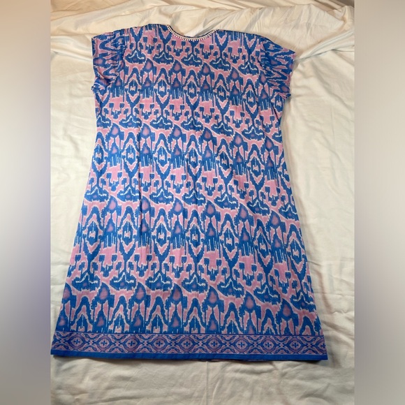 Bella Tu Embellished Hand Beaded Cap Sleeve‎ Caftan Mini Tunic Dress Size XL - Picture 6 of 12